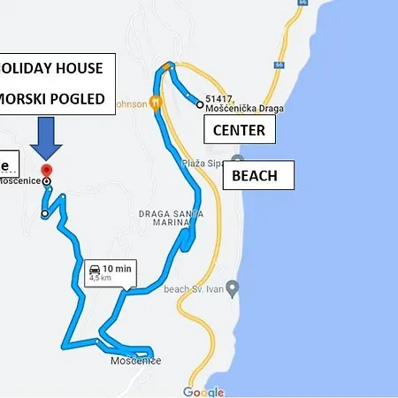 Pocitniska Hisa Morski Pogled Mošćenička Draga